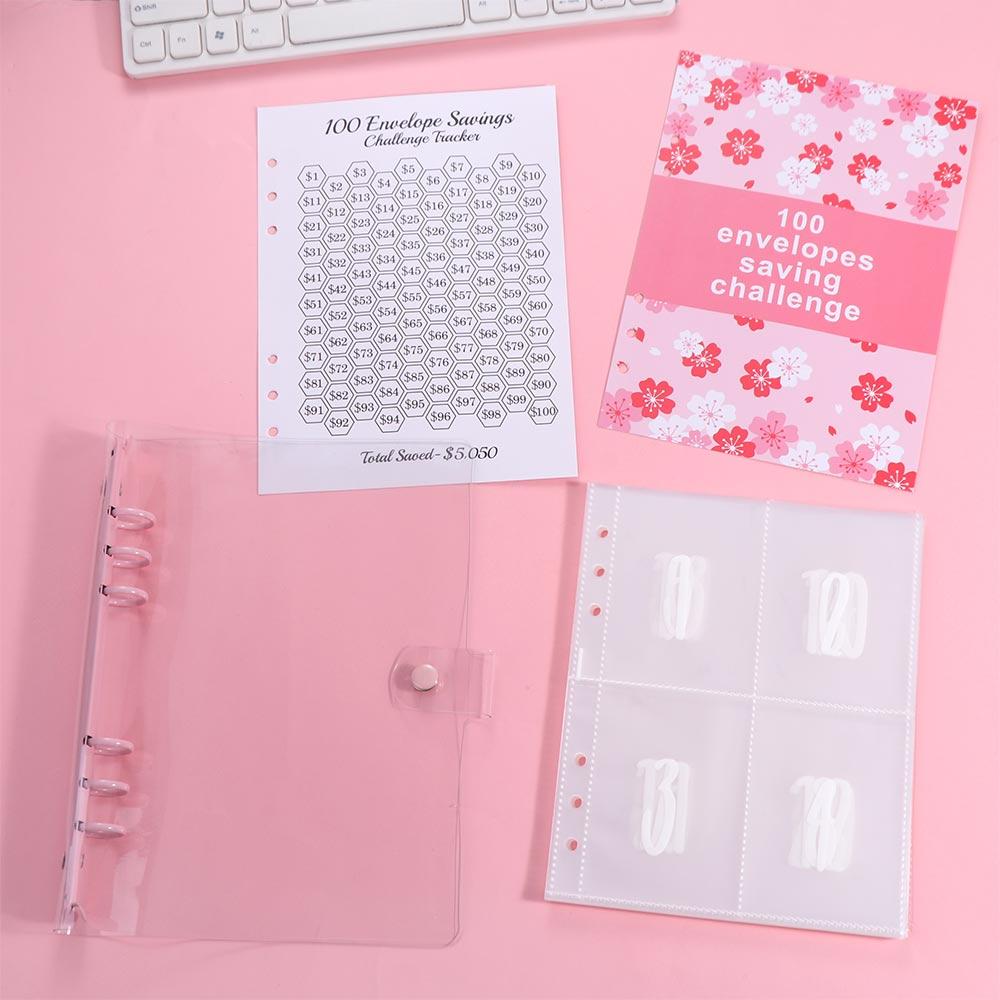 100 Envelope 100 Envelope Savings Challenge Envelope Challenge Notebook  Cash Envelopes