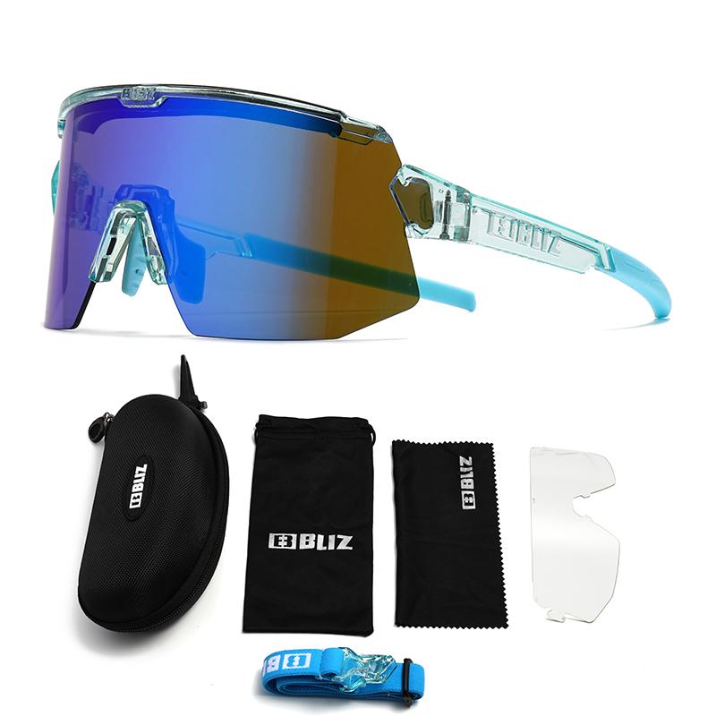 B BLIZ Breeze Premium Cycling Glasses UV400 - 2 HD Lens Unisex Sports Sunglasses for MTB Racing Fishing Running Bike Goggles 7