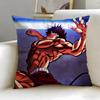 Popular Anime Baki the Grappler Cushion Cover Soft  EasyWash Pillow Case  Versatile for Couch Bed Travel and Office