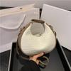 Women's Premium Shoulder Bag New Fashion Niche Design Messenger Bag Female Simple Style Female Woven Hobo Bag