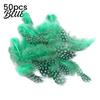 Feather Decorations for Colors 4.5-10cm Natural Chicken Guineahen Feathers Crafts 50Pcs Tail Bright Colored DIY