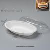 Jinwuyuan 800ml Disposable Oval Paper Bowls with Lids