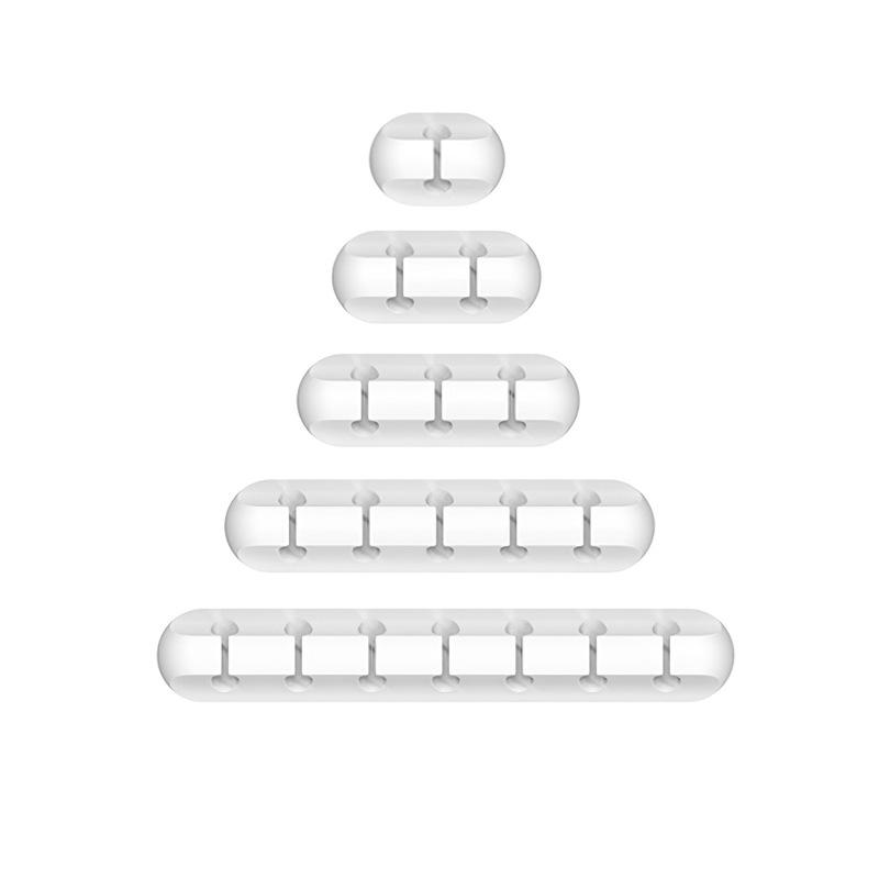 Organizzatore per Cavi in Silicone Autoadesivo da Scrivania - Supporto Multifunzione per Cuffie, Telefono e Cavi Dati.