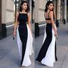 2021 Women's Sexy V-Neck Evening Dress - European & American Style, Sleeveless, Backless, Bridesmaid or Wedding Gown