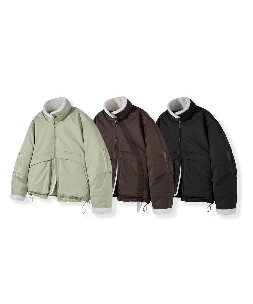 Cgp Heavy Boa Fleece Shearling Jacket_Khaki