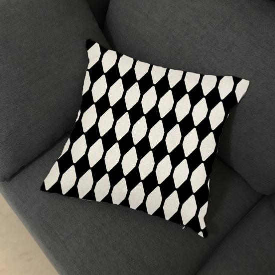 Printed Pillow Cover Geometric Pattern Resistant Decoration Non-Fading Washable Pillowcase Wear Couch Cushion Cover