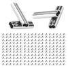 200pcs Fishing Double Crimp Sleeves Kit Crack Proof Copper Crimping Loop Sleeves Tube Connector