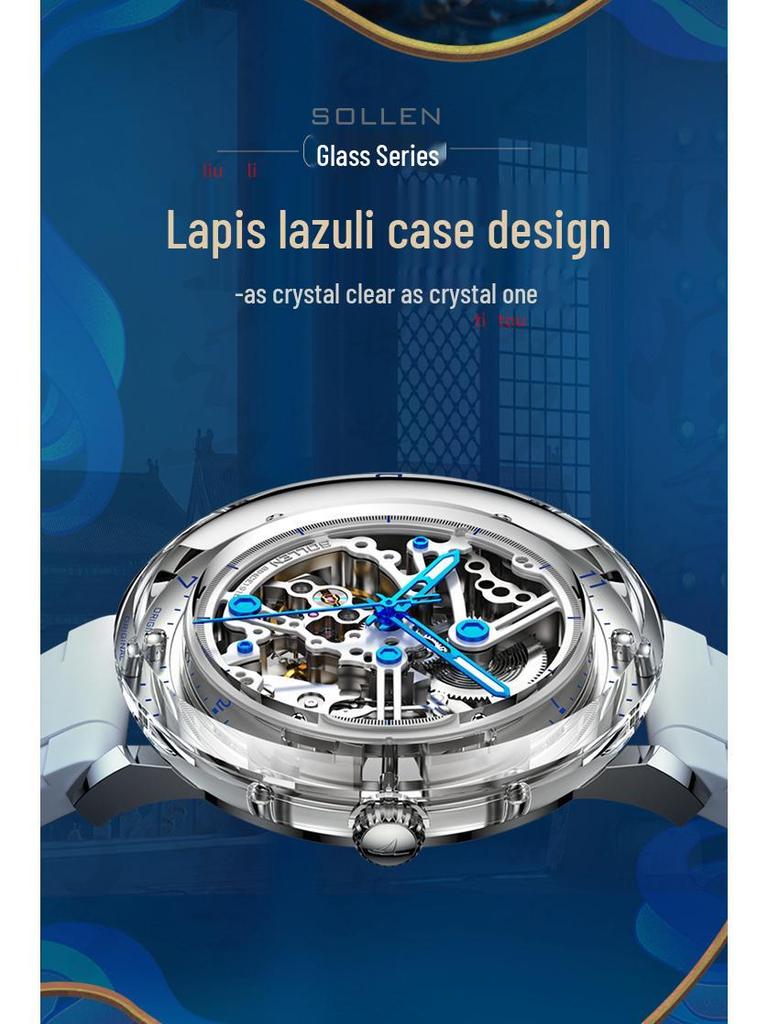 Solon Men's 2021 Automatic Glazed Transparent Mechanical Watch