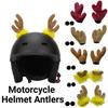 3D Christmas Antlers Helmet Decor Creative Motorcycle Helmet Antlers Holiday Atmosphere