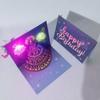 Fireworks Effect 3D Popup Greeting Card Musical and Light Birthday Cake Postcards  Mom