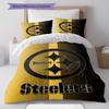 Pittsburgh Steelers Pattern Bedding Home Decoration Birthday Gift ( 1 Duvet Cover + 2 Pillowcase, Without Core),fan Merchandise.