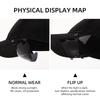 1Pc Adjustable Clip Cap Sports Sunglasses Flip-Up Cover Uv Protection Polarized Sunglasses Clip On Hat Cycling Goggles