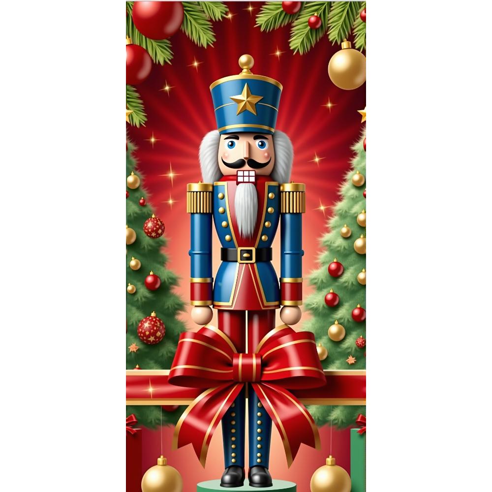 

Солдат Щелкунчик Подкладка для Рождественских Дверей Рождественское Наружное Украшение Чехол для Двери для Парадной Двери Домашние Принадлежности для Рождественской Вечеринки