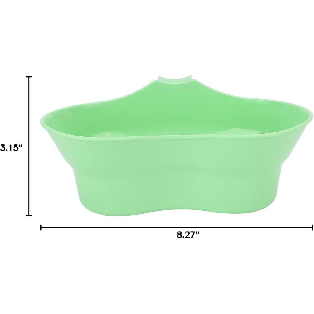 KUIDAMOS Vomit Basin Cup, Inward Curved Kidney Shaped Bowl Large Diameter Unbreakable for Bed 21 X 16 X 8 Cm