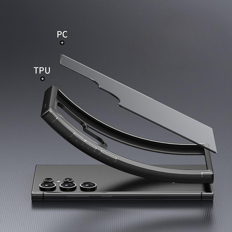 Suitable for Samsung S24ultra Mobile Phone Case New Anti fall S24pro Protective Case Transparent S24