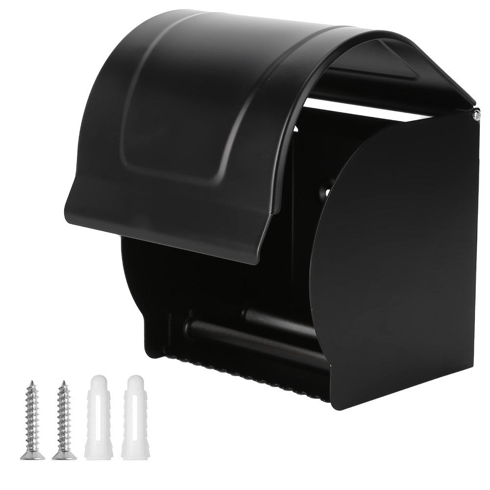 

Black Tissue Holder Aluminum Alloy Tissue Box Toilet Paper Holder Bathroom Washroom Kitchen Toilet
