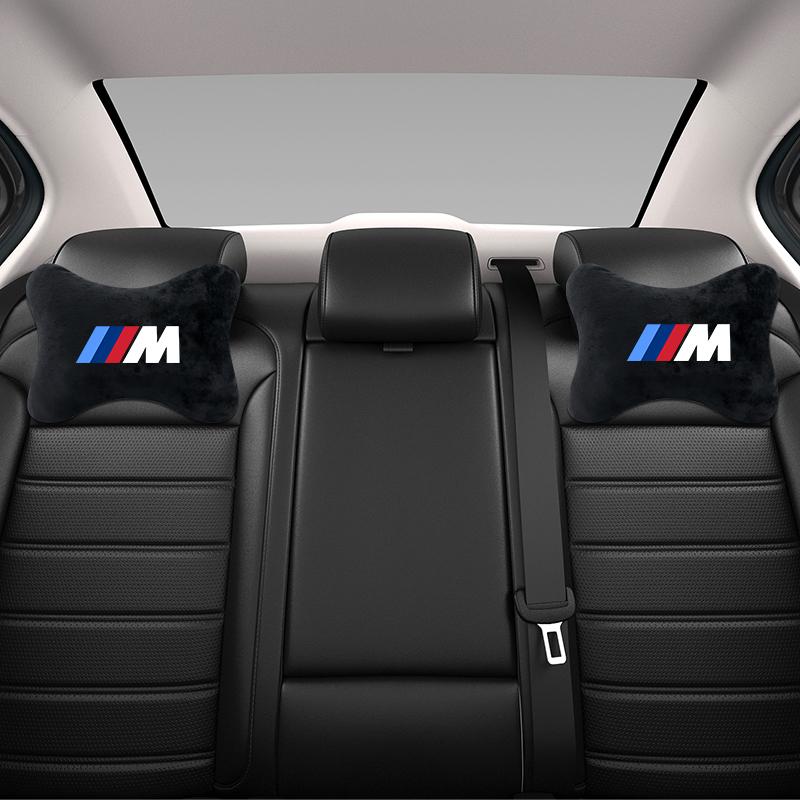 NEOW3 Car Neck Pillow Lint Head Support Protector Universal Headrest Back Cushion For BMW M E90 E91 E92 E46 E60 E90 X1 X3 X5 E70or