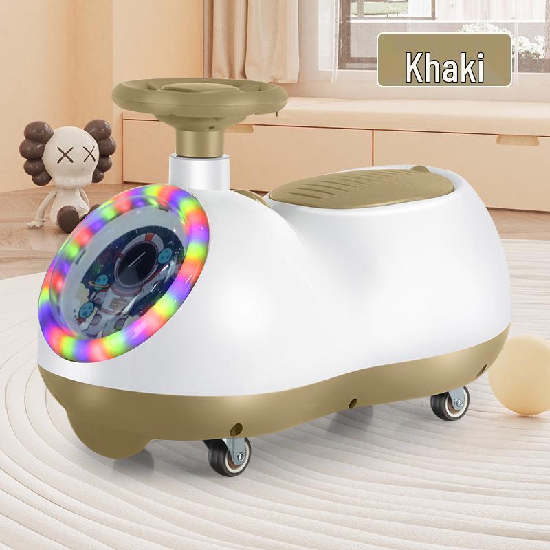 

Дитячий самокат-твістер, конструкція проти перекидання, ідеально підходить для дітей 1-3 років - Ідеальний подарунок для хлопчиків та дівчаток кавовий