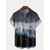 Men's Retro Pattern 3D Print Shirt Button Up Shirt Casual Shirt Summer Shirt Short Sleeve Daily Vacation Clothing