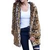 7 Leopard print throwing hat long women's coat coat autumn and winter new imitation fur top women