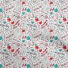 oneOone Cotton Flex Fuschia Pink Fabric Tool Sewing Material Print Fabric By The Yard 40 Inch