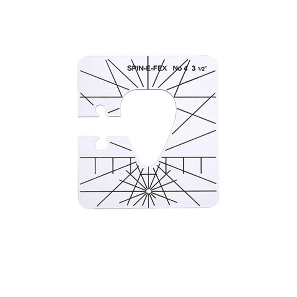 Pack of 6 DIY Creative Quilting Templates Transparent Convenient Exquisite Ergonomic Grip Sewing Accessories Quilting Supplies