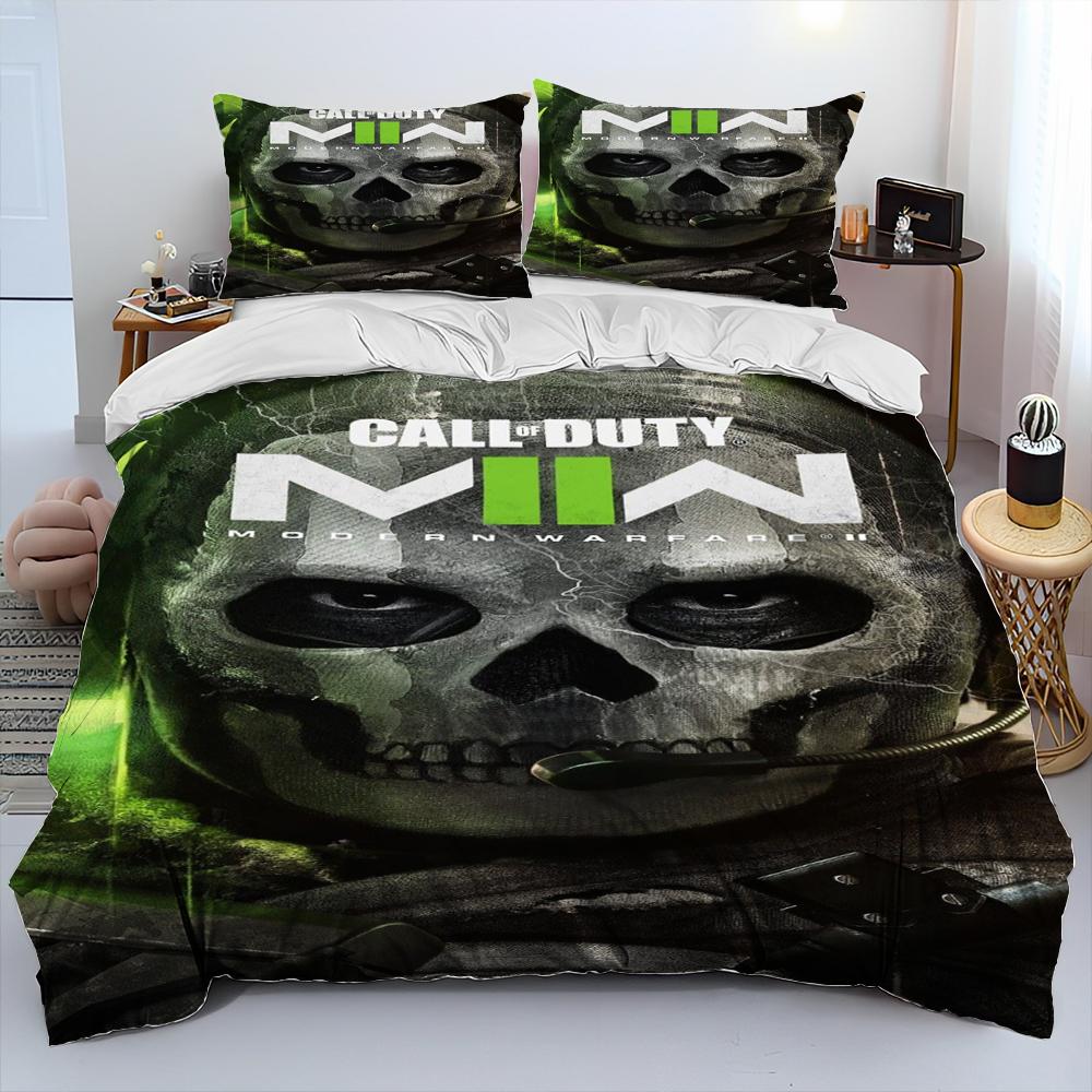 3D-utskrift Spel Call Of Duty Täcke Sängkläder Samling Påslakan Säng Samling Påslakan Örngott King Queen Size Sängkläder Samling Barn