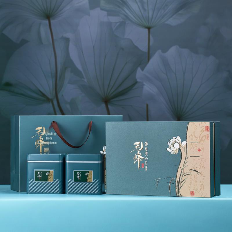 2025 Предочистинский Хуаншань Маофэн Зеленый Чай - Подарок Премиум-класса Весеннего Сбора Rounian Maofeng 200g Gift Box