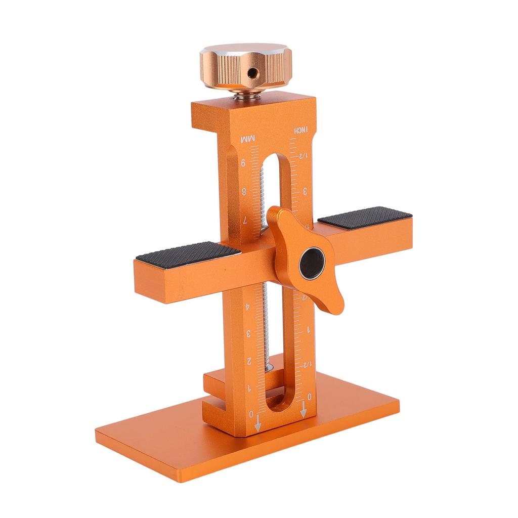 Cabinet Door Mounting Jig Aluminum Alloy Adjustable Cabinet Door Installation Positioner Tool for DIY Woodworking