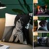 A-Attack On Titan H-Hange Zoe Anime Gir Pillow Case Anti-dustmite Pillowcase Invisible Zipper Silky Short Plush Sofa Cushion Cov
