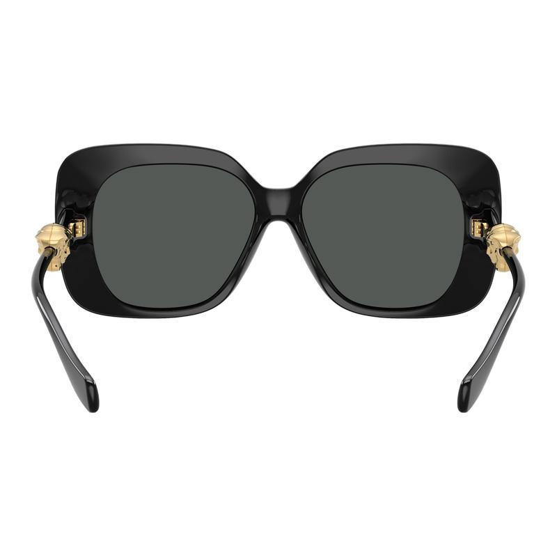 Versace Personalized Design Injection Square Sunglasses Women's Black 32482332 VE4499U GB1/87 57-Black M-glasses Case