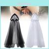 Witch Vampire Cosplay Cloak With Mesh Hood For Halloween Party Costumes