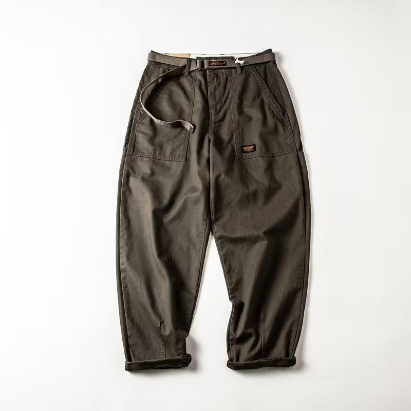 Overalls Men's Autumn New Retro Loose Fashion Trend Straight Blue Casual Pants