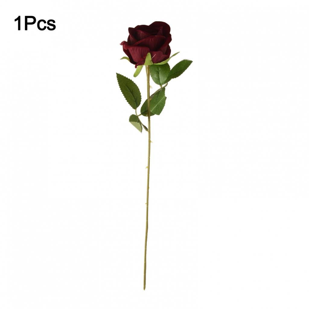 Adjustable Stems Home Decor Flower Wedding Flower Artificial Velvet Rose