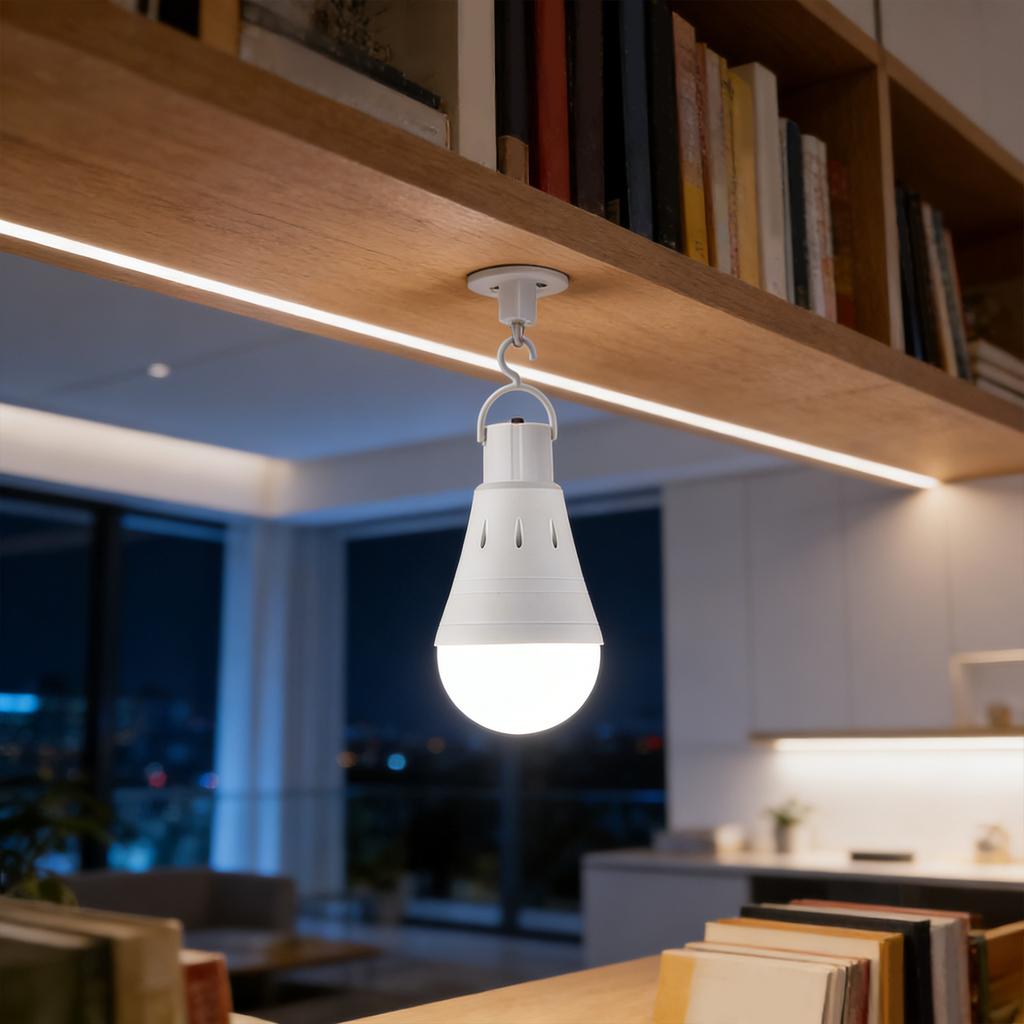 12W Super Bright LED Emergency Light, Rechargeable Portable Backup Light for Power Outages, Long Battery Life, and Shockproof Design, Suitable for