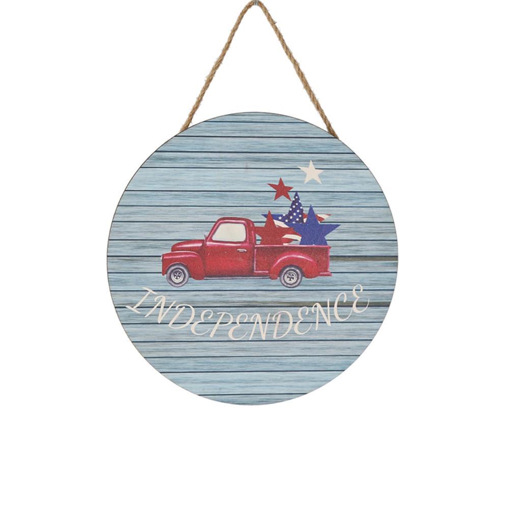 Unique Independence Day Wooden Signage For Festive Home Decor With American Flag Motif
