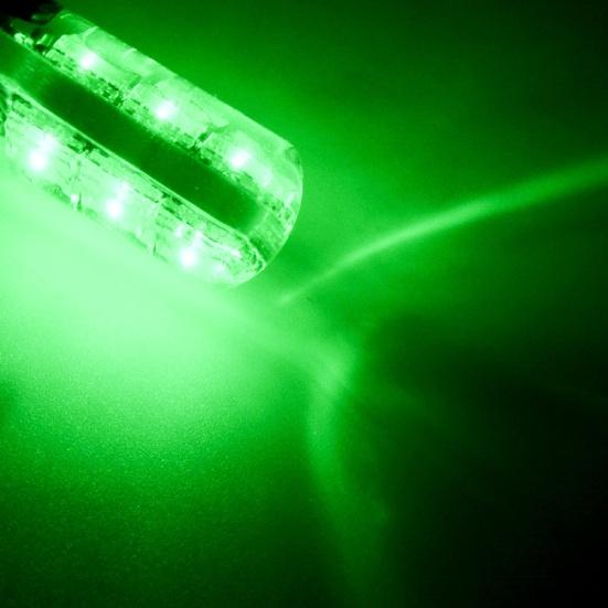 2Pcs T10 W5W 5050 6SMD RGB LED Car Wedge Light Lamp Bulbs with Remote Control