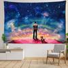 Desen animat cer înstelat umbră spate tapiserie agatat perete artă misterioasă hippie tapiz estetică abstractă decor acasă
