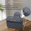2.8L Timer Lock Boxe Electronic Multipurpose Lockable Storage Box with Combination Lock and Digital Timer Safe Storage Organizer