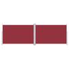 Vidaxl Foldable Side Awning, Red, 200 X 600 Cm