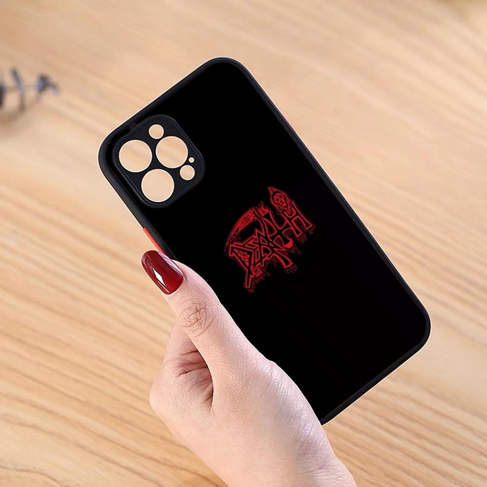 Old Deaths Mental Rock Phone Case Black Matte For IPhone 16ProMax 15 13 12 11 14 Pro Max Mini Plus SE2020 XS Max XR Cover