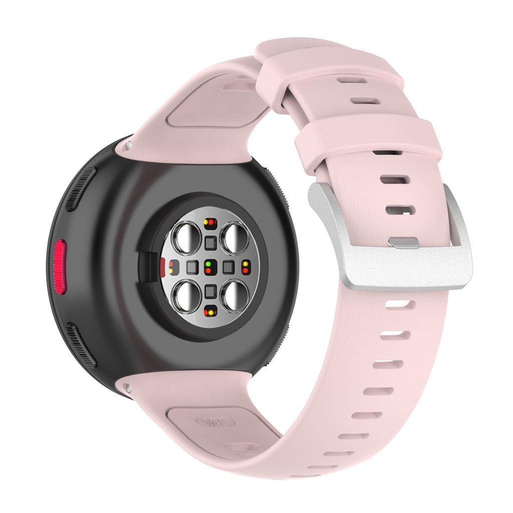 Polar Pacer / Pacer Pro Polsband 20mm Silicone Wit/Groen S-L