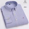 New In Shirt Plus Size 7XL Long-sleeve Shirts for Men 100%cotton Oxford Slim Fit Formal Plain Shirt Fashion Korean Plaid Clothes