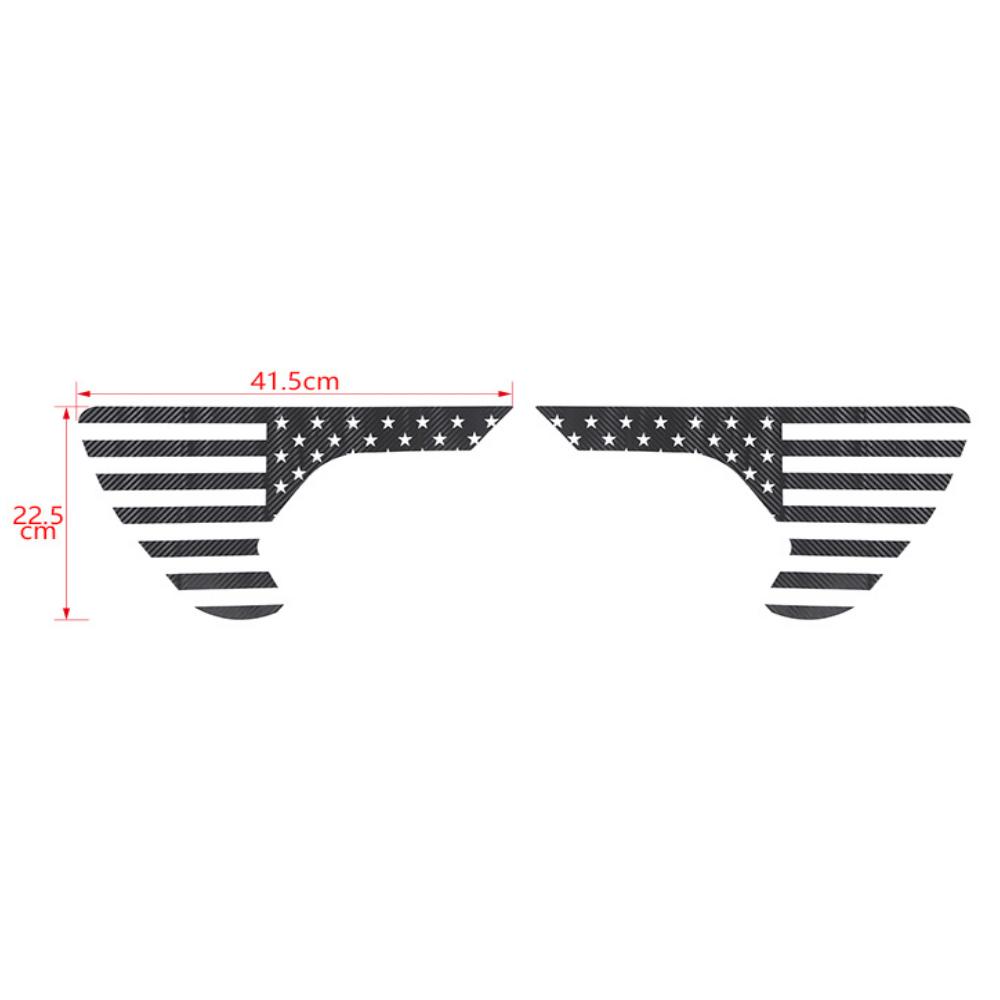 Fender Side Vent Stickers for Jeep Wrangler JL Gladiator JT 2018    2022 Car Exterior Accessories PVC USA Flag