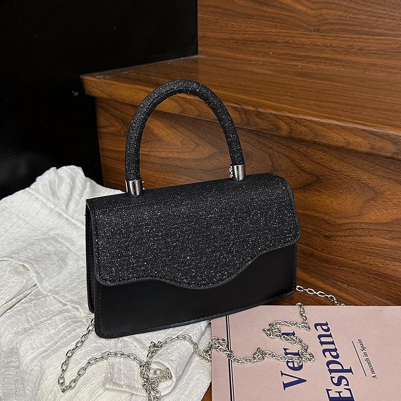 

Нишевая персонализированная наплечная сумка-мессенджер новая модная простая высококлассная легкая роскошная повседневная универсальная сумочка чёрный