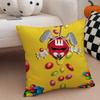Cute Colorful American Brand MMMs Cushion Cover Throw Pillow Cover Hidden Button Durable Polyester Chair Cushion