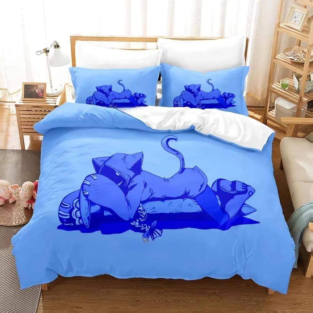 New Personality 3D Printed Anime Blazblue Bedding Set Cartoons three-piece set Adult Kid Bedroom Duvet cover Sets Home Textiles