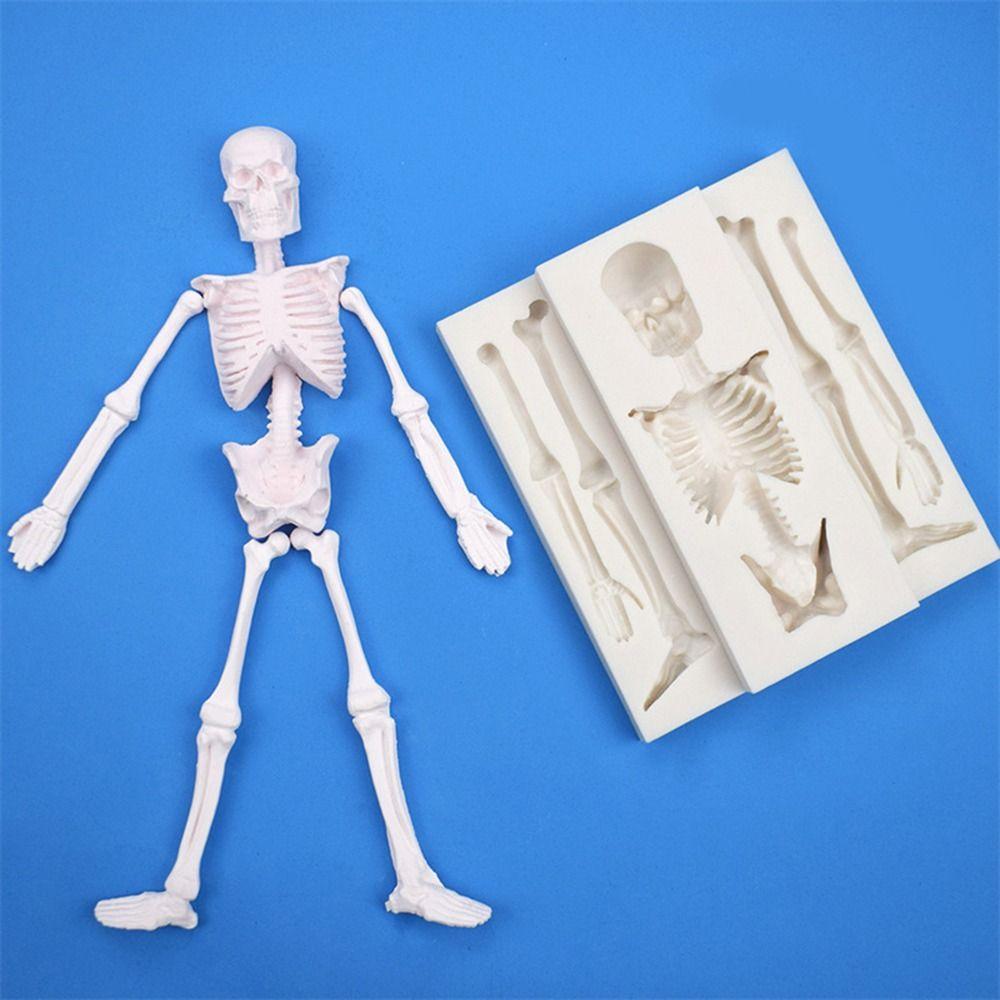 Decorative Drip Mold Cake Decorating Silicone Mold Chocolate Mould Halloween Skeleton Turn Sugar