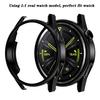 Smartwatch Full Cover Case with Tempered Glass Film Smartwatch Screen Protector Case for GT3 46mm Black