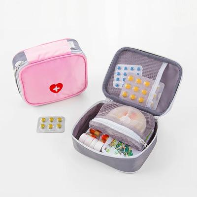 Sac Médical de Premiers Secours Boîte de Rangement Médicaments Portable Kits d'Urgence Récipient Emballage Pilules Pour Maison Voyage Bureau
